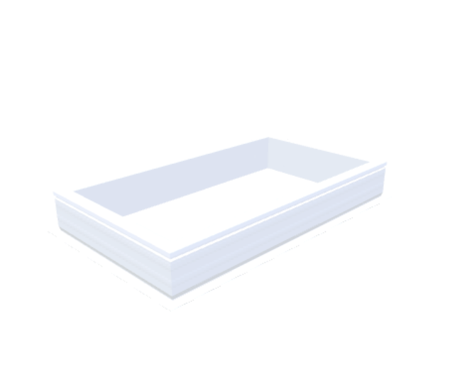 PVC-Aufsatzkranz 70x130 cm - Skylux
